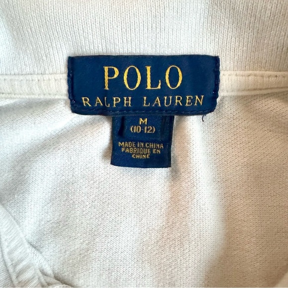 Polo Ralph Lauren Boys White Cotton Polo Shirt Size M 10-12 Short Sleeve Classic - Picture 6 of 6